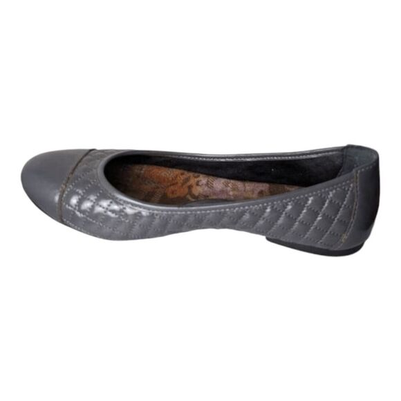 BORN Riley Grey Leather Ballet Flat Size 7.5 - Picture 6 of 8